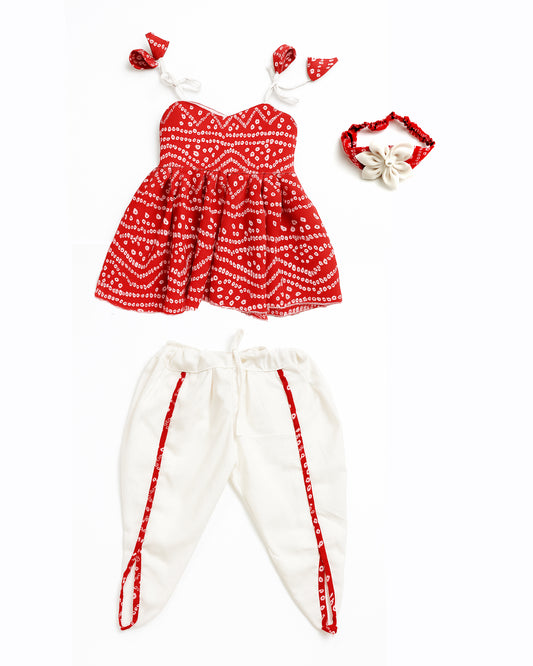 Cute Dhoti set for Baby Girls 6-9 month