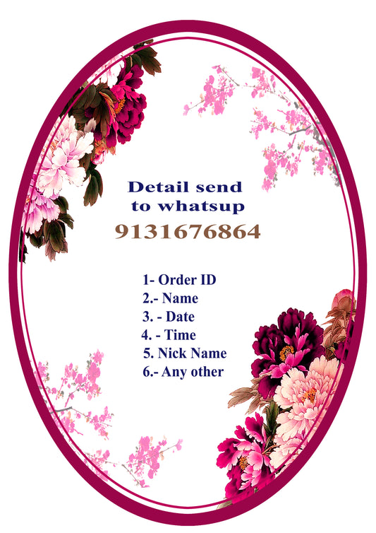 Baby Foot Print Cloth With Golden Lace